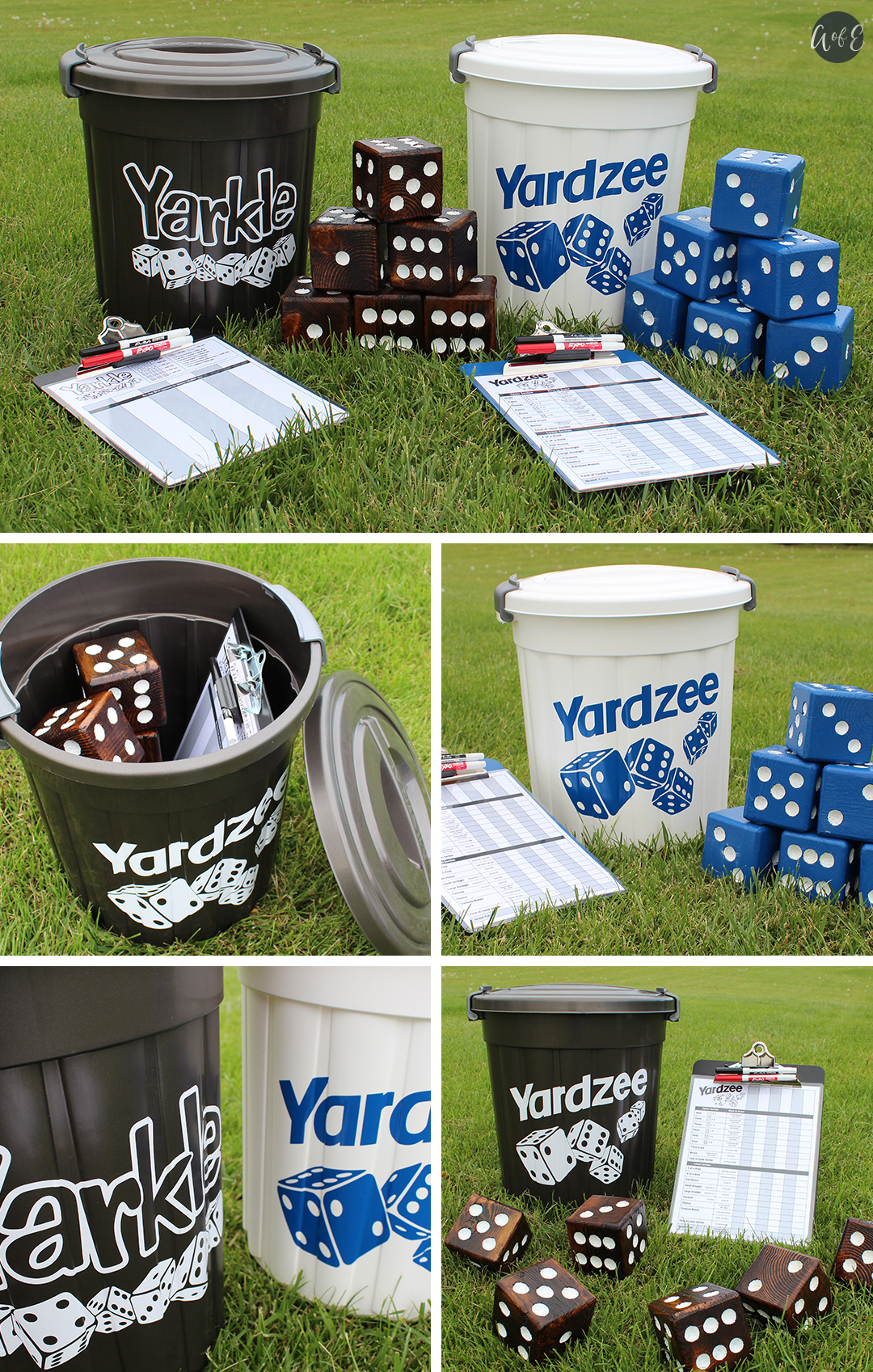 How To Make Your Own Yahtzee Yardzee And Farkle Yarkle Yard Games Abundance Of Everything