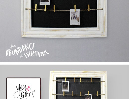 How to Make a 3D Clothesline Polaroid Picture Frame