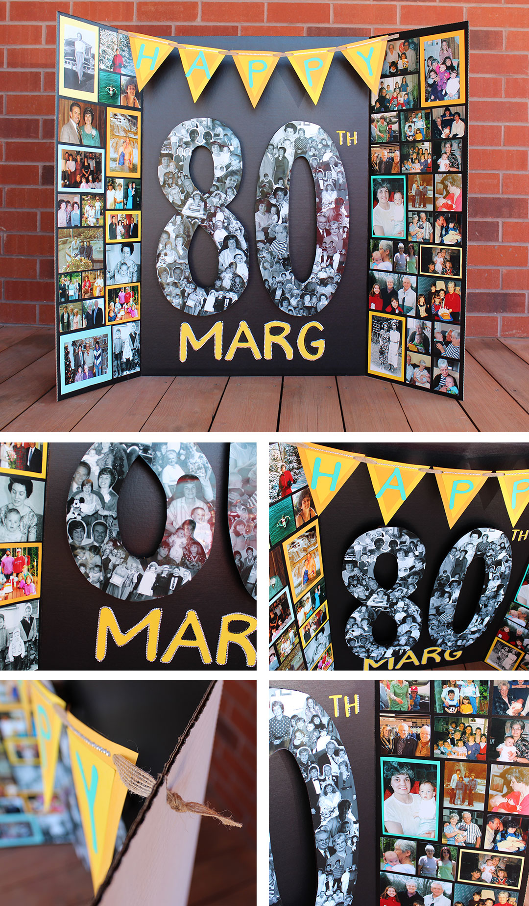 milestone birthday photo display board