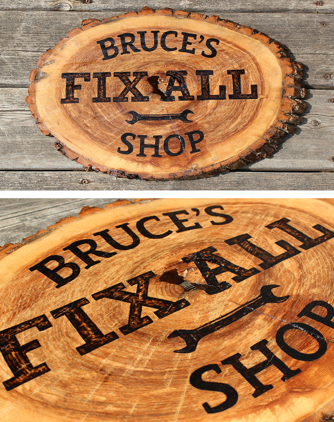 How to Wood Burn a Sign Abundance of Everything