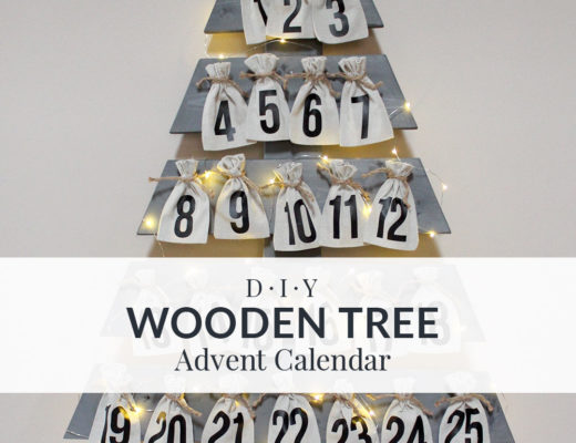 diy wooden tree advent calendar