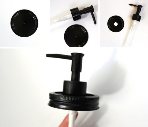 Step 5: Drill a hole for the soap dispenser