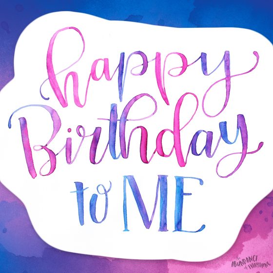 Happy Birthday to me
