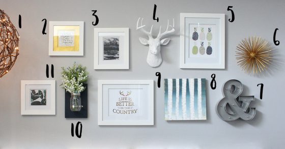 gallery wall items