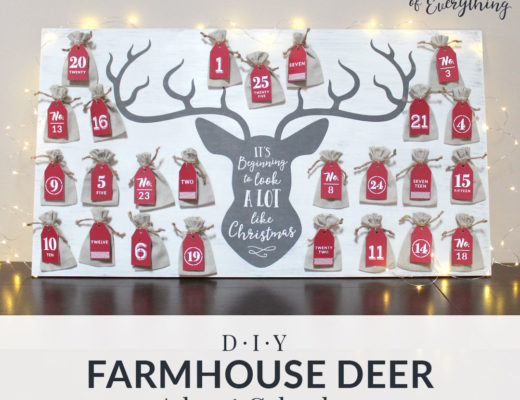 DIY Farmhouse Deer Advent Calendar