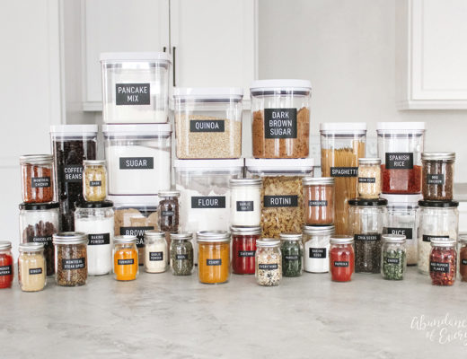 Organize your Pantry with Clear Containers and Labels